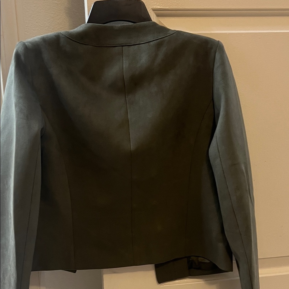 Jason Wu Women's Dark Green Blazer with Gold Buttons - Picture 2 of 7